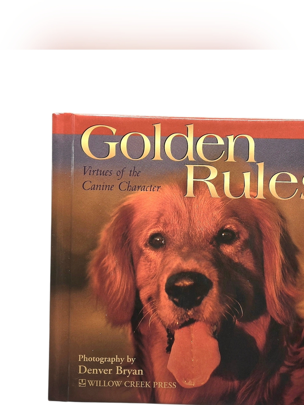"5/$25" Golden Rules Small Golden Retriever Dog Character Coffee Table Book